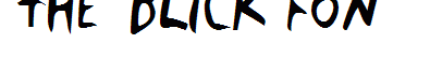 The Blick Font