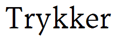 Trykker