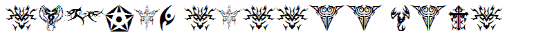 tribal tattoo font