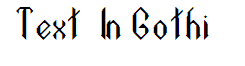 Text In Gothic