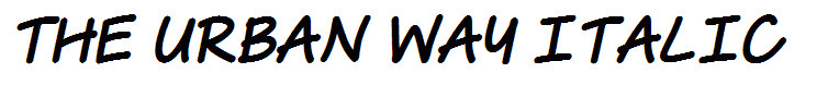The Urban Way Italic