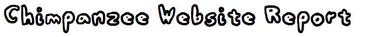Chimpanzee Website Report