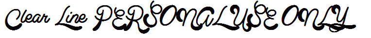 Clear Line PERSONAL USE ONLY