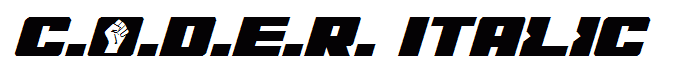 C.O.D.E.R. Italic