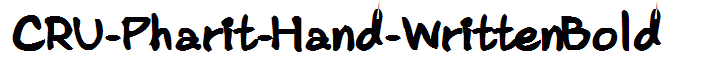 CRU-Pharit-Hand-WrittenBold