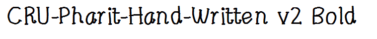 CRU-Pharit-Hand-Written v2 Bold