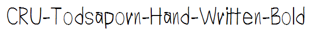 CRU-Todsaporn-Hand-Written-Bold