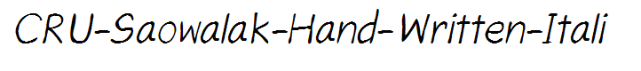CRU-Saowalak-Hand-Written-Itali
