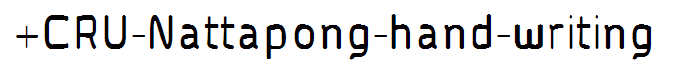+CRU-Nattapong-hand-writing