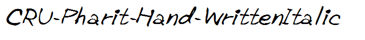 CRU-Pharit-Hand-WrittenItalic