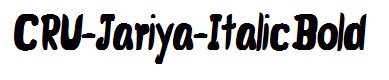 CRU-Jariya-Italic Bold
