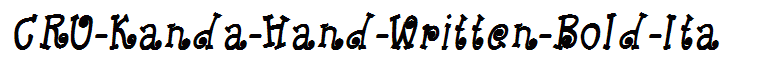 CRU-Kanda-Hand-Written-Bold-Ita