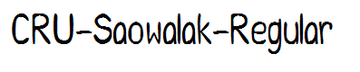 CRU-Saowalak-Regular