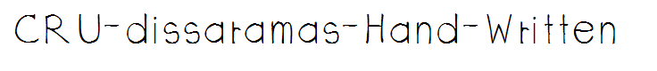 CRU-dissaramas-Hand-Written