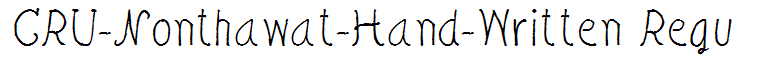CRU-Nonthawat-Hand-Written Regu