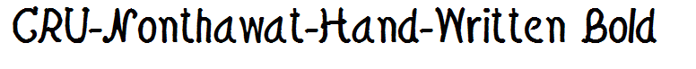 CRU-Nonthawat-Hand-Written Bold