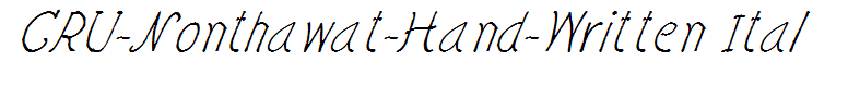 CRU-Nonthawat-Hand-Written Ital
