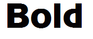 Bold