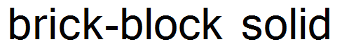 brick-block solid