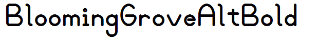 BloomingGroveAltBold