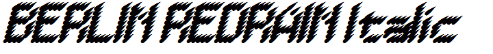 BERLIN REDRAIN Italic