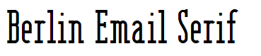 Berlin Email Serif