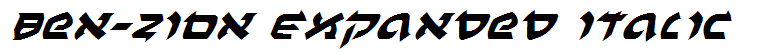 Ben-Zion Expanded Italic