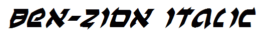 Ben-Zion Italic