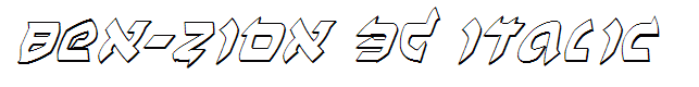 Ben-Zion 3D Italic