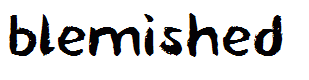blemished