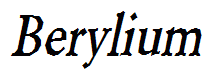 Berylium