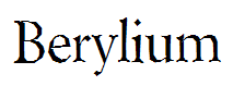 Berylium