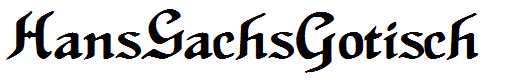 HansSachsGotisch