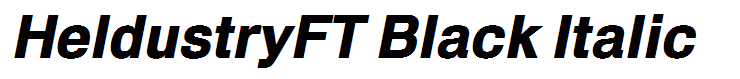 HeldustryFT Black Italic