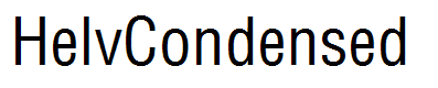 HelvCondensed