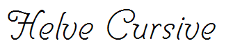 Helve Cursive