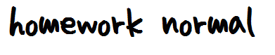 homework normal