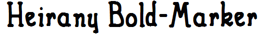 Heirany Bold-Marker