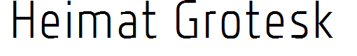 Heimat Grotesk