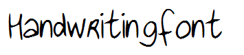 Handwritingfont
