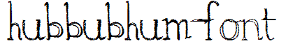 hubbubhum-font