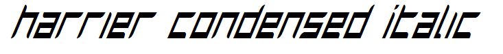 Harrier Condensed Italic