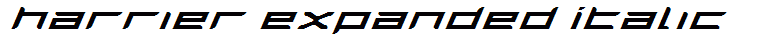 Harrier Expanded Italic