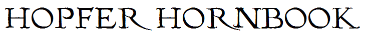 Hopfer Hornbook