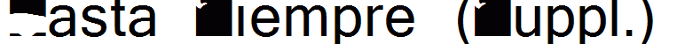 Hasta Siempre (Suppl.)