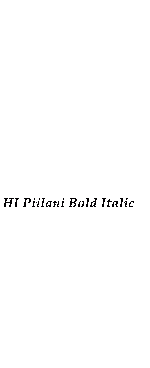 HI Piilani Bold Italic