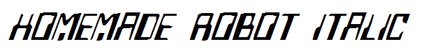 Homemade Robot Italic