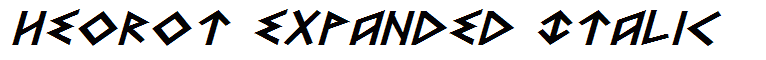 Heorot Expanded Italic