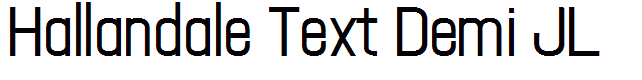 Hallandale Text Demi JL