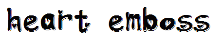 heart emboss